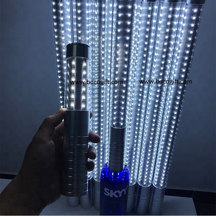 Rechargeable Lithium Rechar LED bottle top sparklers strobe service stick