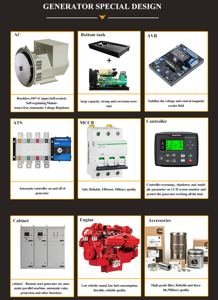 50kva 40kw 110V 220V 60hz three phase silent type diesel generator set with YANGDONG engine Y4102ZLD engine and ATS