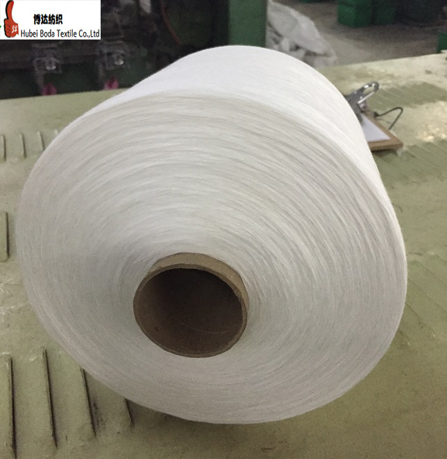 factory sale Ne30s spun polyester virgin quality yarn/china raw white 302 303