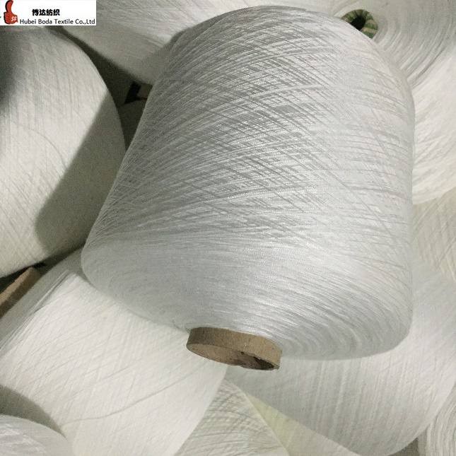 factory sale Ne30s spun polyester virgin quality yarn/china raw white 302 303