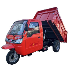 Fully enclosed tricycle diesel dump truck electric cargo tricycle 3-wheel