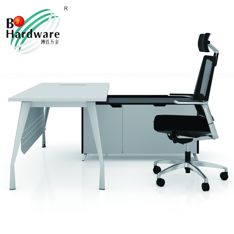 Guangzhou Boda L-shape Modern Office Furniture Computer executive laminate wooden office desk