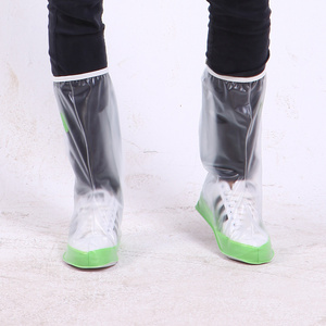 Amazon hot sale pvc shoe cover rain reusable waterproof protector rain boots for women men sport shoe covers  wholesale