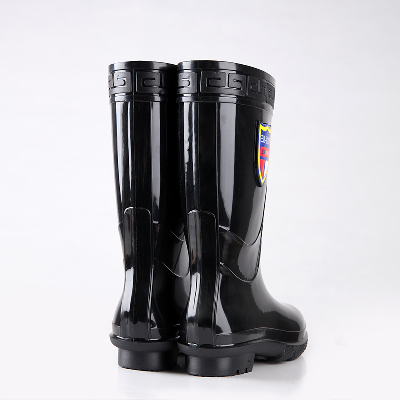 Water proof oil acid resistant non safety plastic PVC rain gum boots for men rain boots wholesale wellington