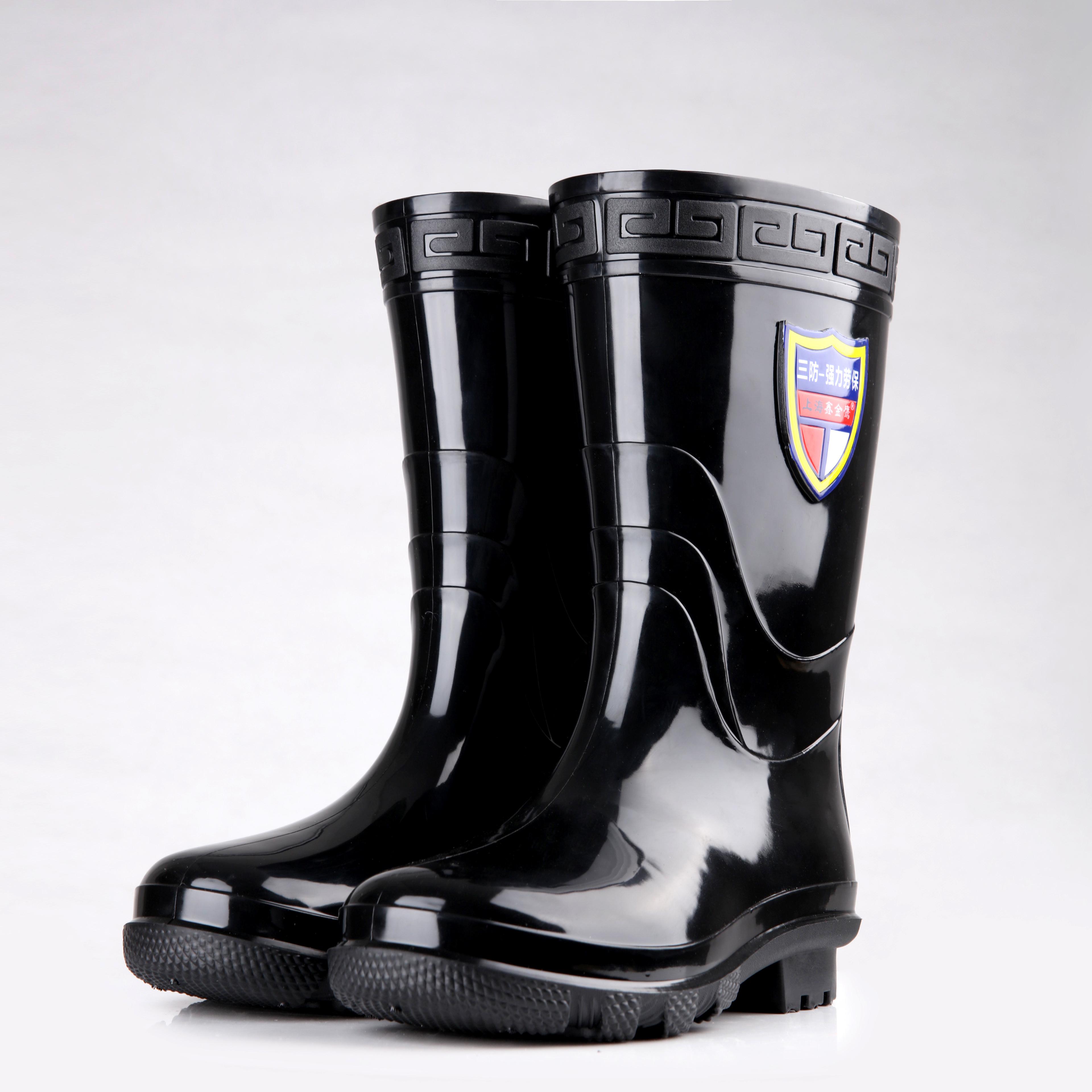 Water proof oil acid resistant non safety plastic PVC rain gum boots for men rain boots wholesale wellington