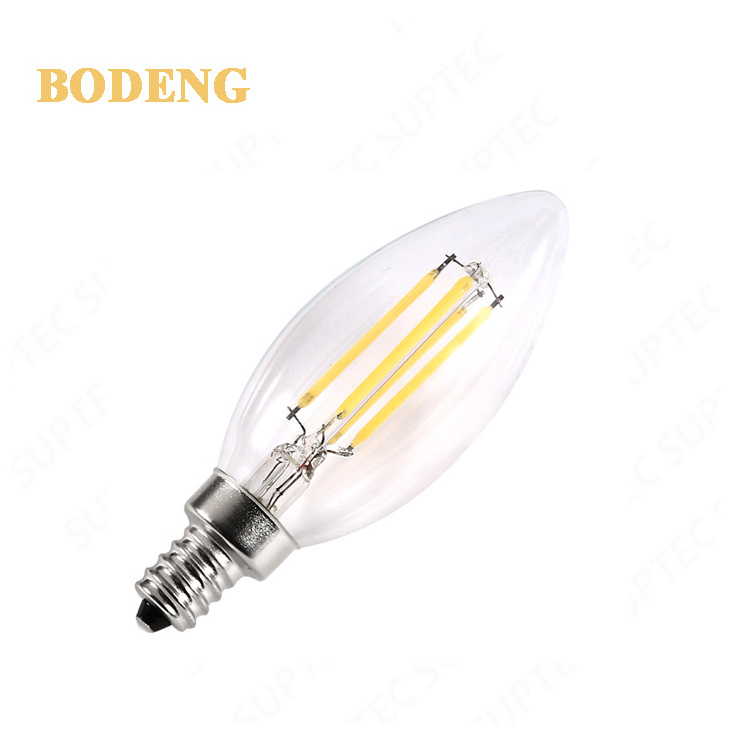 LED Bulb E27 220V 240V LED Filament Light E14 2W 4W 6W 8W Glass  LED Bulb Edison Candle Light