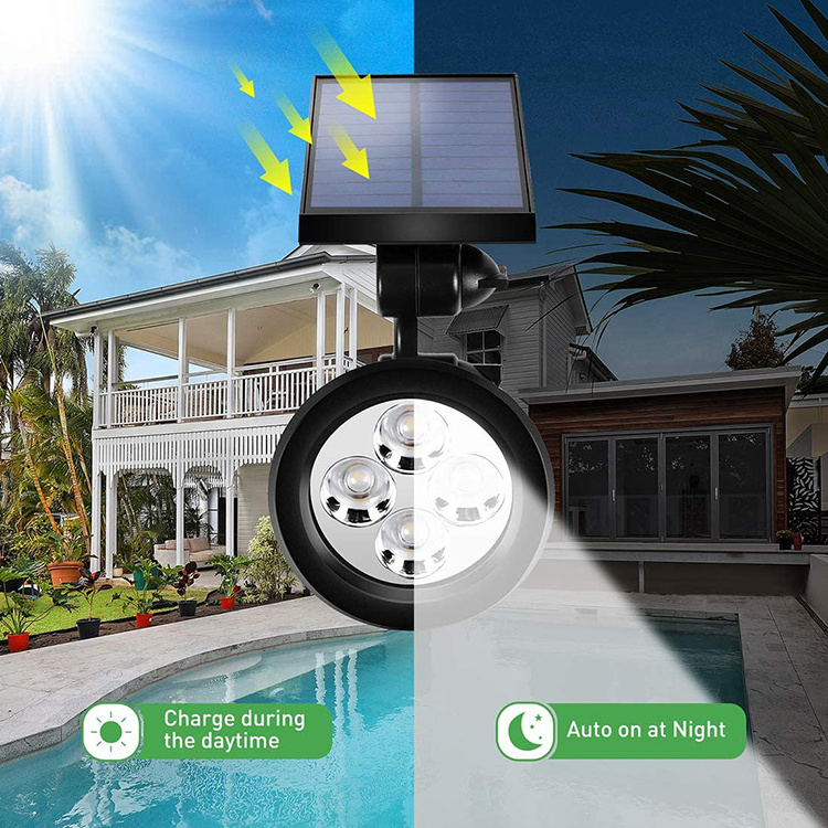 Outdoor lights IP65 Solar Landscape Spotlights Solar Powered Wall Lights 2-in-1 Wireless Solar Lawn Lamp For Decoration