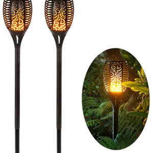 Waterproof Decoration Solar Flame Torch Light Flickering 96 LED Tiki Torches Solar Torch Light 50 12 IP65 Solar Cell Lamp 70 360