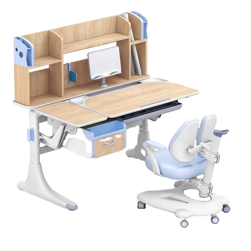 The newest fashion sells adjustable  children's  wooden tables  for student