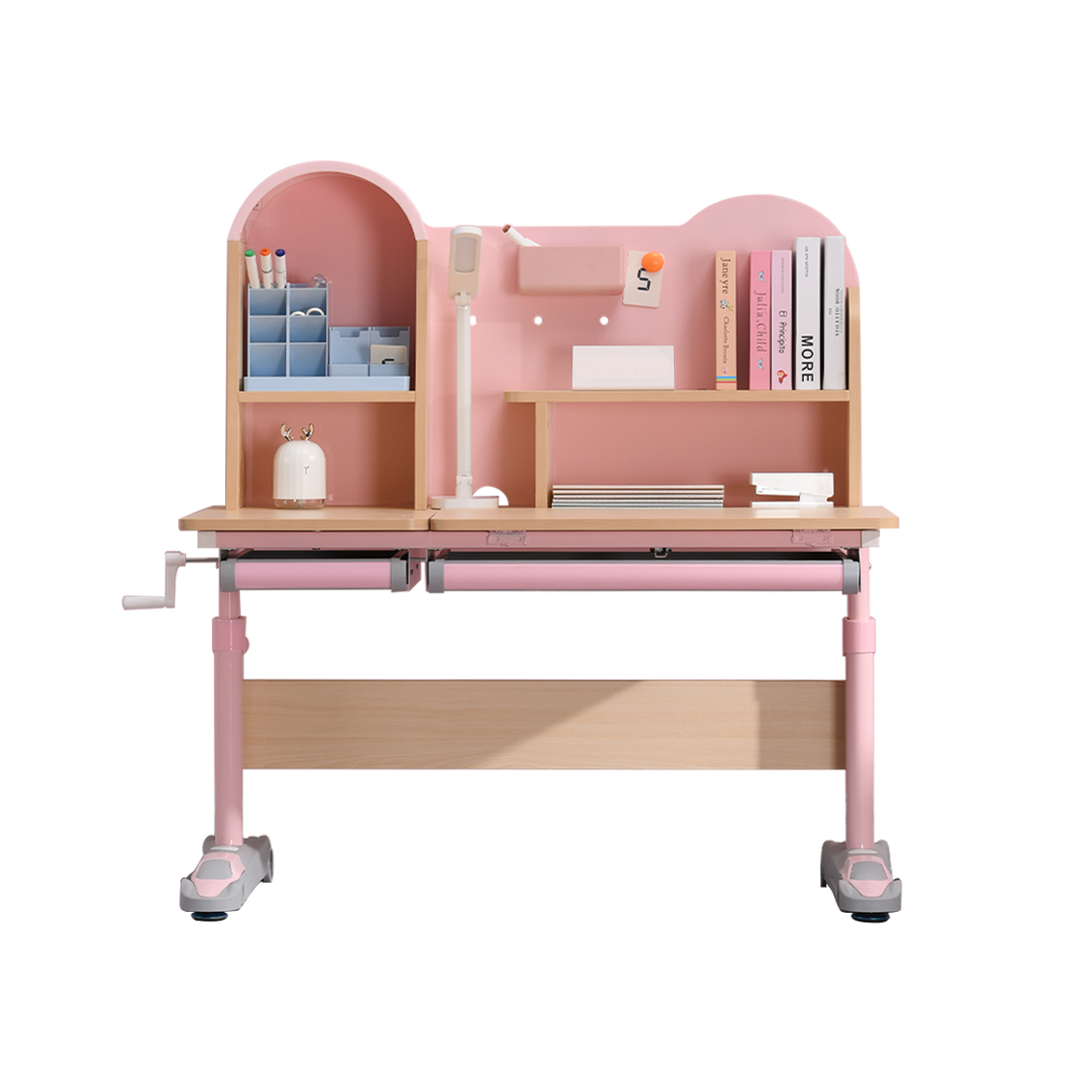 Kids Indoor Wooden House Study Table Chair Set Wood Daycare Furniture Wholesale Solid wood desk Customized