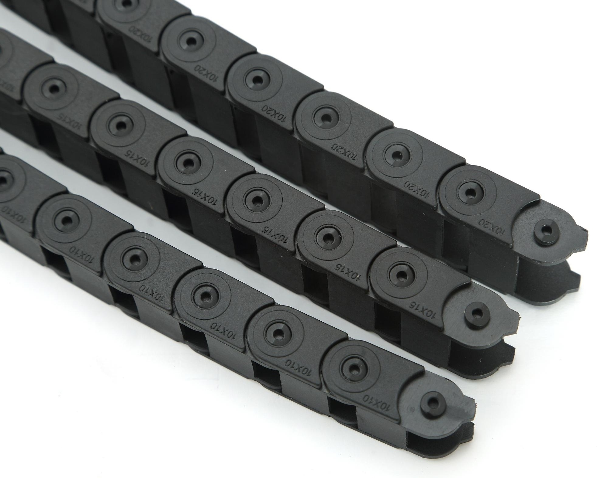 Plastic Towline 10 x 15mm Cable Drag Chain Wire Carrier for CNC Router Machine