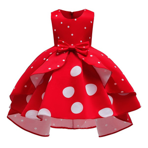 Girls Party Dress Factory Supplier Toddlers Flower Polyester Long Princess Design Children Wear Ball Gown for Kids Baby Dresses