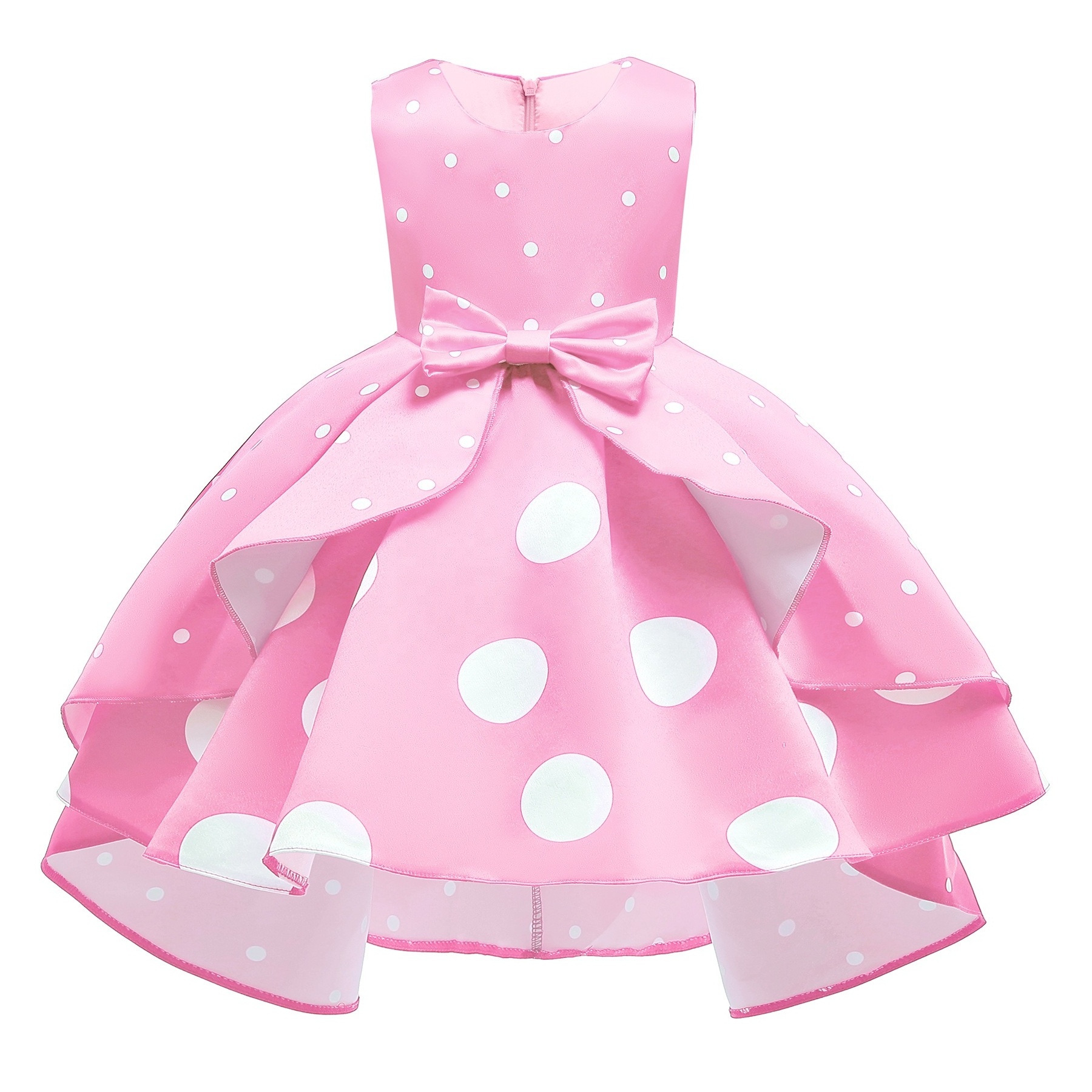 Girls Party Dress Factory Supplier Toddlers Flower Polyester Long Princess Design Children Wear Ball Gown for Kids Baby Dresses