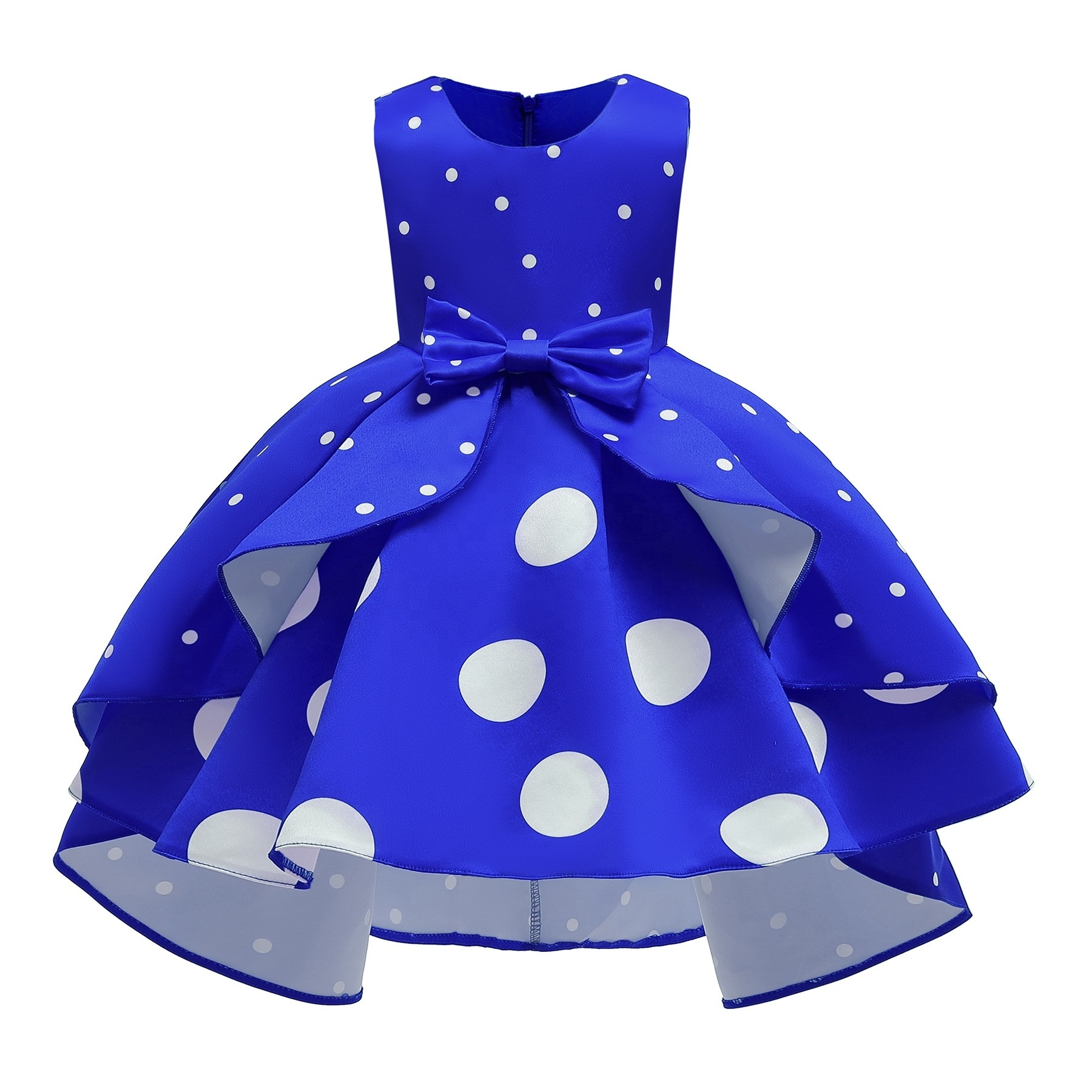 Girls Party Dress Factory Supplier Toddlers Flower Polyester Long Princess Design Children Wear Ball Gown for Kids Baby Dresses