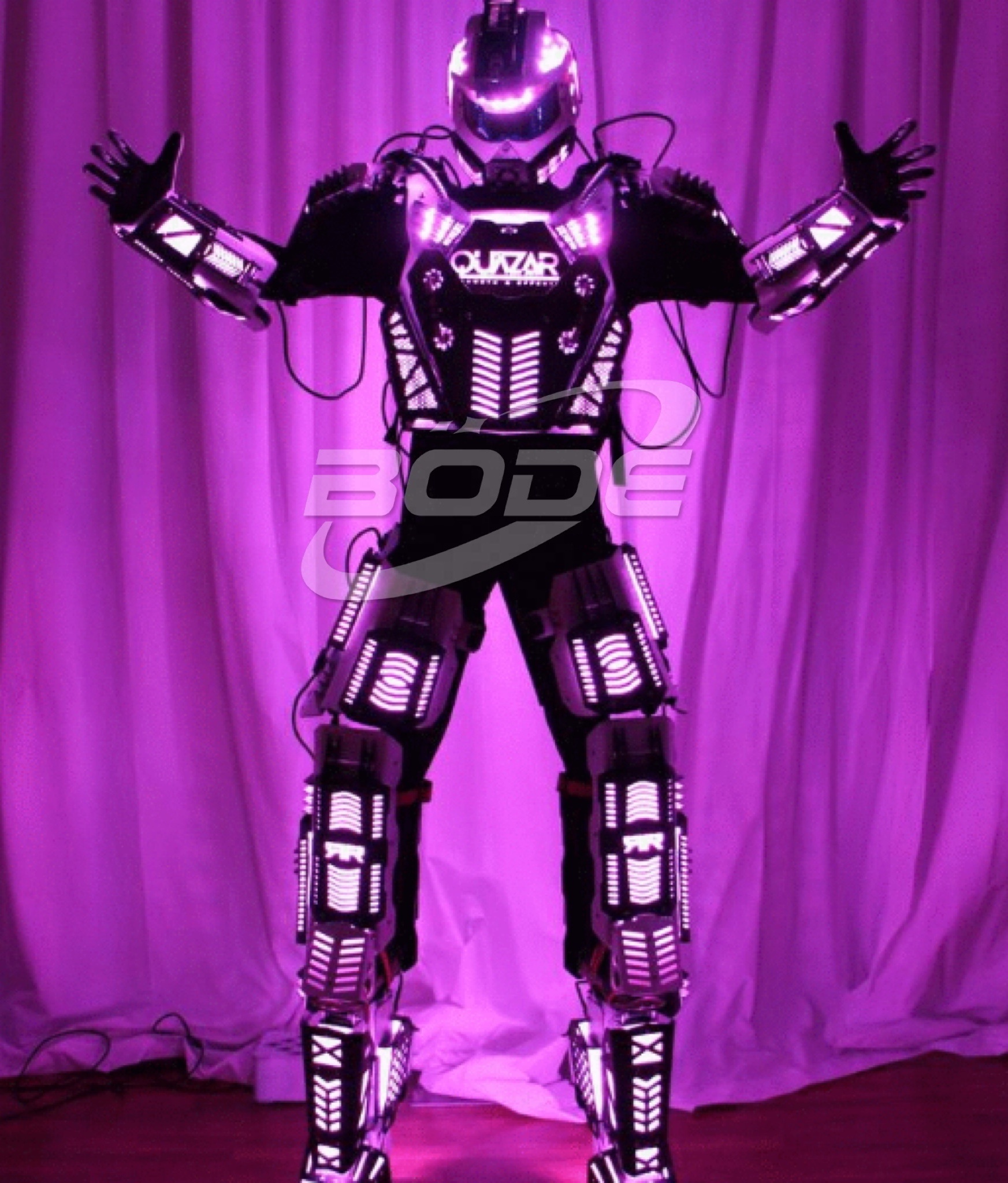 Party Traje Led Robot Costume Led Clothes Stilts Walker Costume Disfraces Halloween Led Suit Costume Helmet