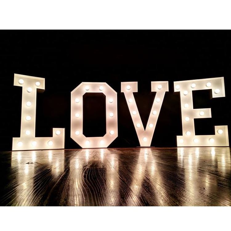 Custom 5ft 6ft Giant Fast Delivery RGB Love Oh Baby Marry Me Wedding Numbers Be Together LED 3ft 4ft Marquee Letters