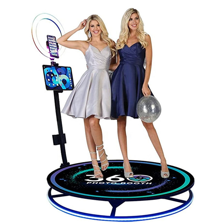 2022 spin camera 360 battery powered photo booth 360 degree automatic slow spin motion camera stand