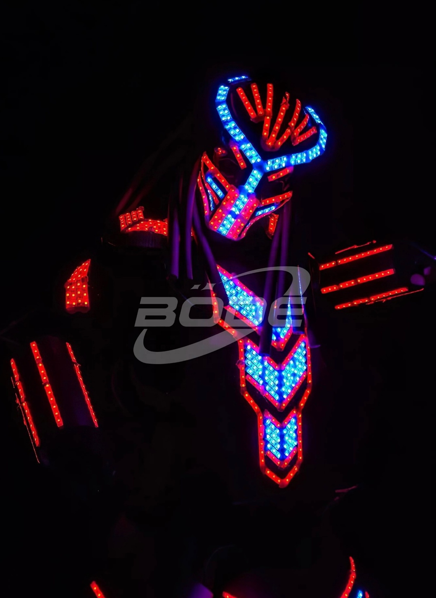 Hot Selling Nightclub Robot Led Para Zancos Dj Carnival Party Costume Colorful Stilt Robot Led Ballroom Robot Party Costume