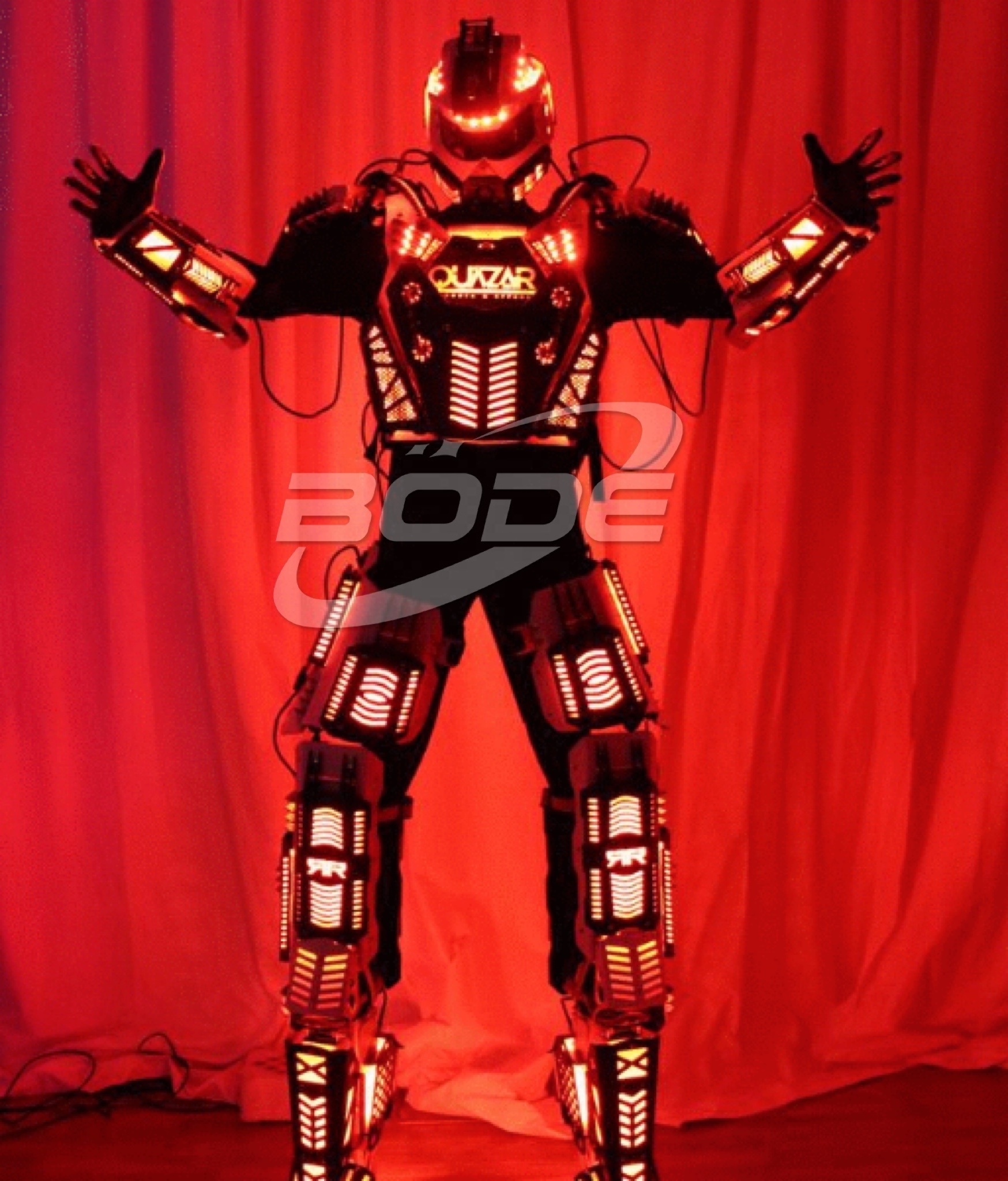 Party Traje Led Robot Costume Led Clothes Stilts Walker Costume Disfraces Halloween Led Suit Costume Helmet