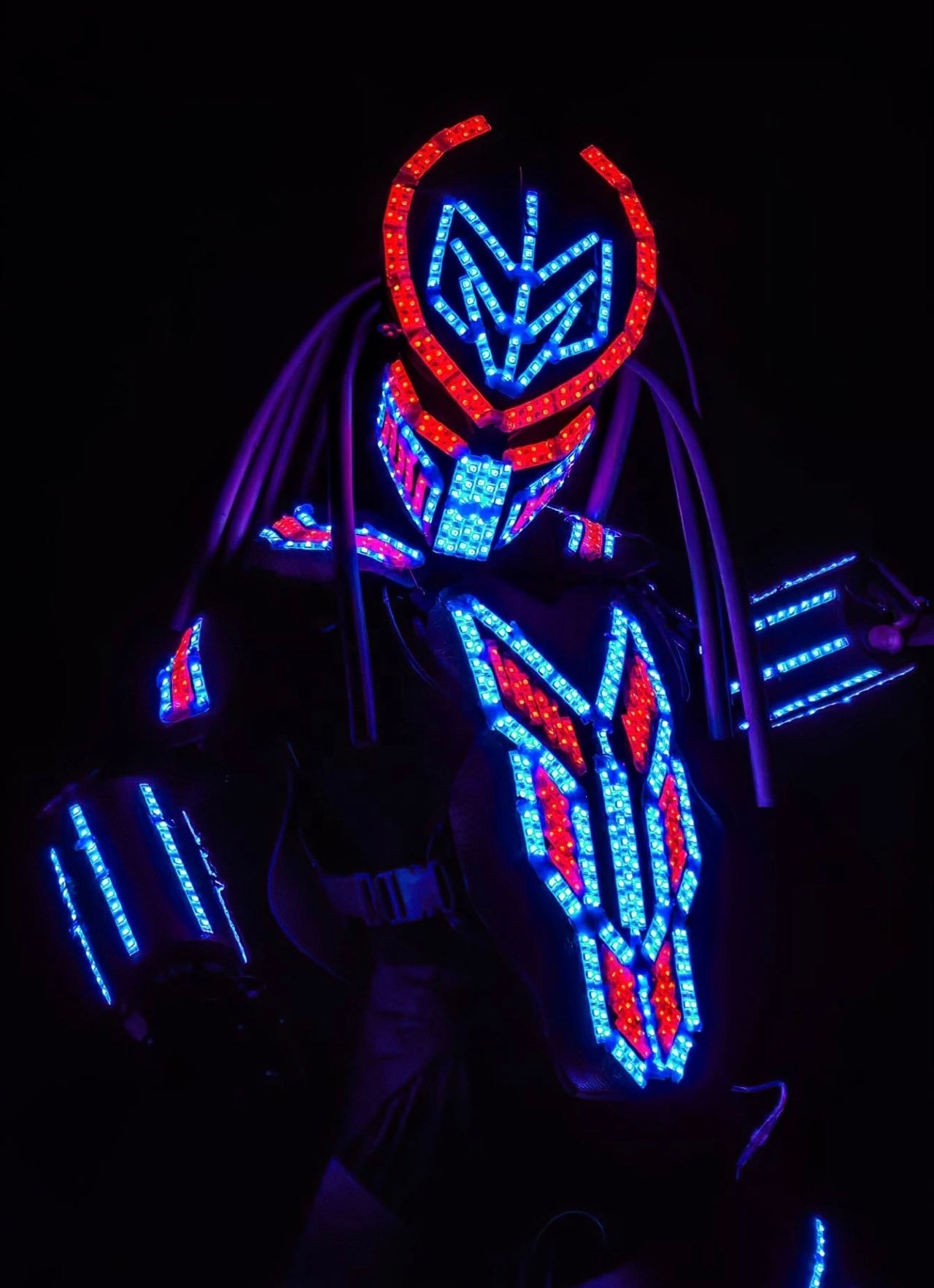 Night Club Robot Led Para Zancos Dj Carnival Party Wear Stilt Robot Led Ballroom Robot Costume for Rental