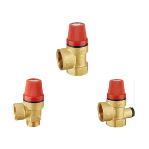 Brass Adjustable Inch Boiler Safety Valve For Solar Water Heaters With Pressure Relief