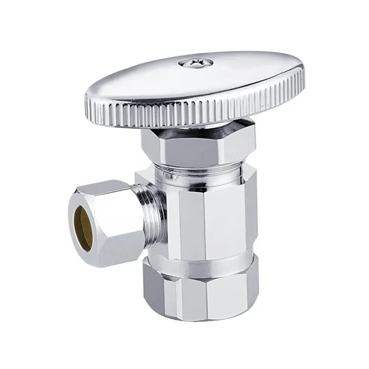 BODE FPT x Compression Chrome Brass Fitting Angle Stop Valve