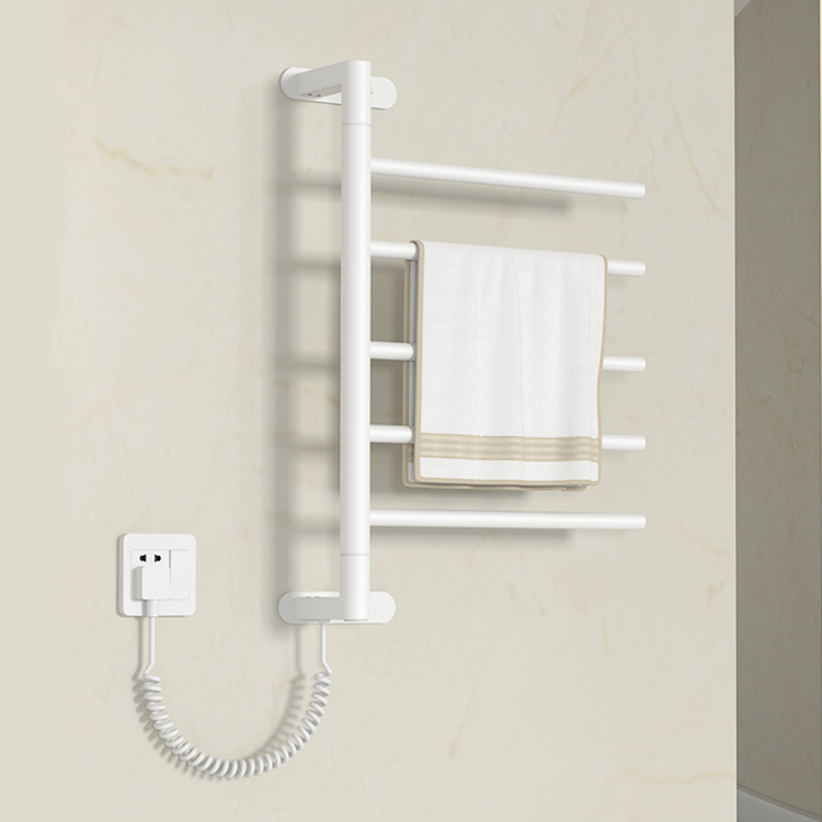 Wholesale New design electric heated towel rails with time control for bathroom stainless steel towel warmer