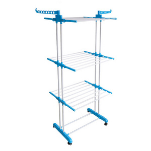 4 tier deluxe large plastic lidl tower winged clothes drying rack airer fold cloth drying stand clothes for drying with wheels