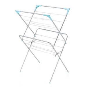 high quality adjustable expendable heavy duty vertical tripod 3-layer tier clothes horse drying clothes airer rack