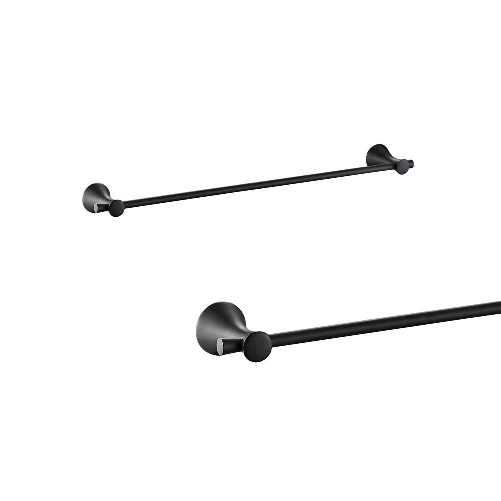 Morden Black Wall Mounted Towel Rail  Simple Design Single Towel Bar