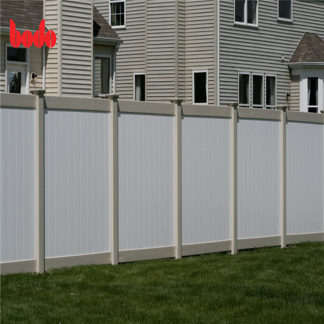 6ft H.x8ft W.White Plastic used Vinyl Pvc privacy fence for sale