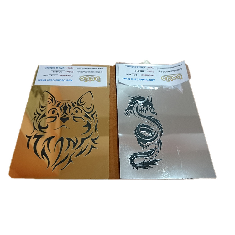 Laser/CNC Engraving Abs Double Colour Plastic Sheet/board/panel/plate For Advertising