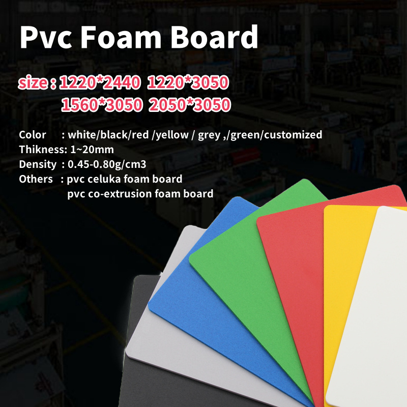 Hot sale 1220*2440 1560*3050mm pvc free foam board thickness 1-3mm 5*10ft 4*8ft pvc foam sheet panel board