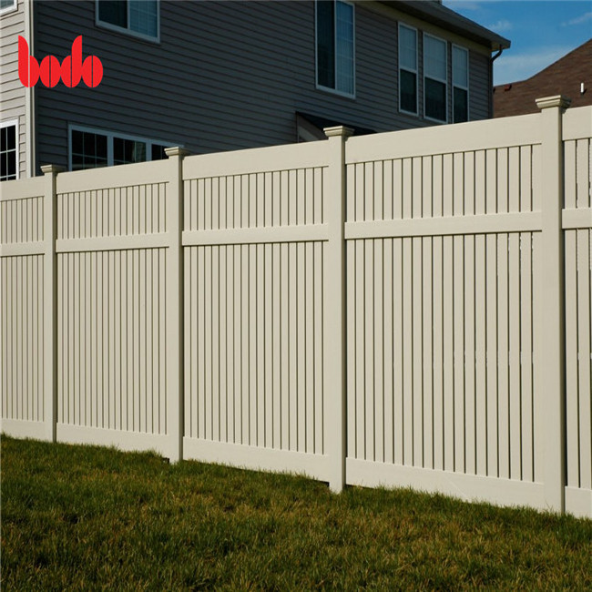 6ft H.x8ft W.White Plastic used Vinyl Pvc privacy fence for sale