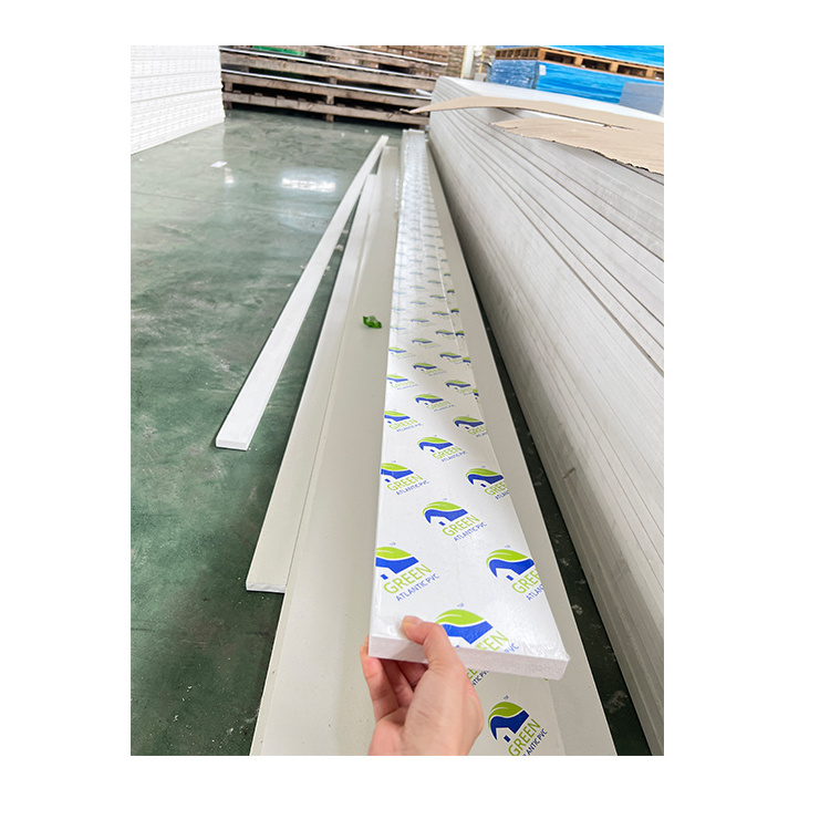 12mm 10mm 18mm 19mm White PVC Trim board narrow board  3/4 in. x 3-1/2 in. x 18 ft. pvc trim board for exterior