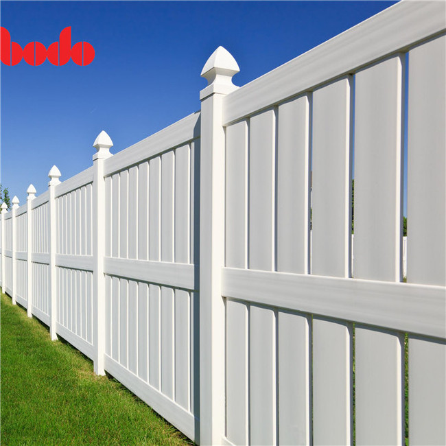 6ft H.x8ft W.White Plastic used Vinyl Pvc privacy fence for sale