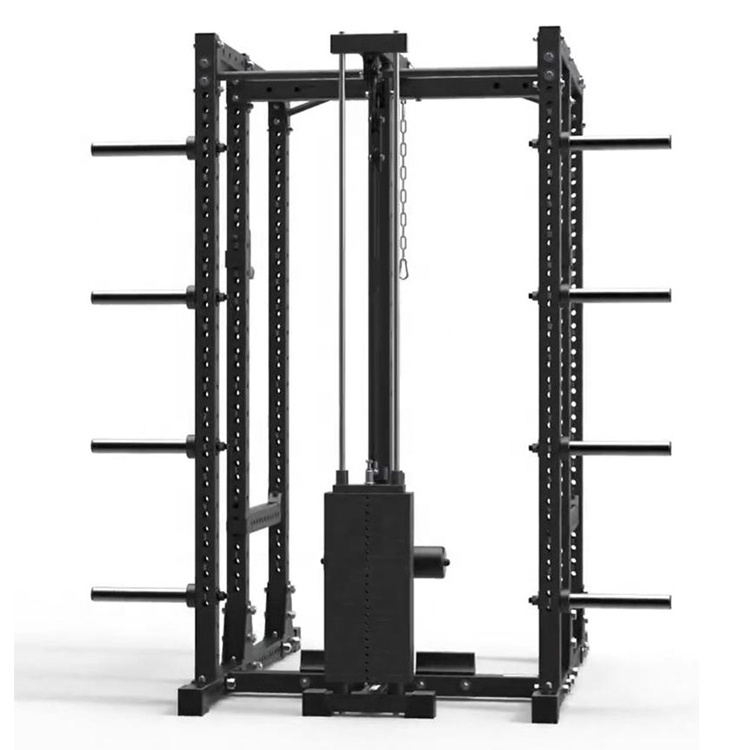 Cheap price Commercial Squat Rack Functional Trainer Black Gym smith machine