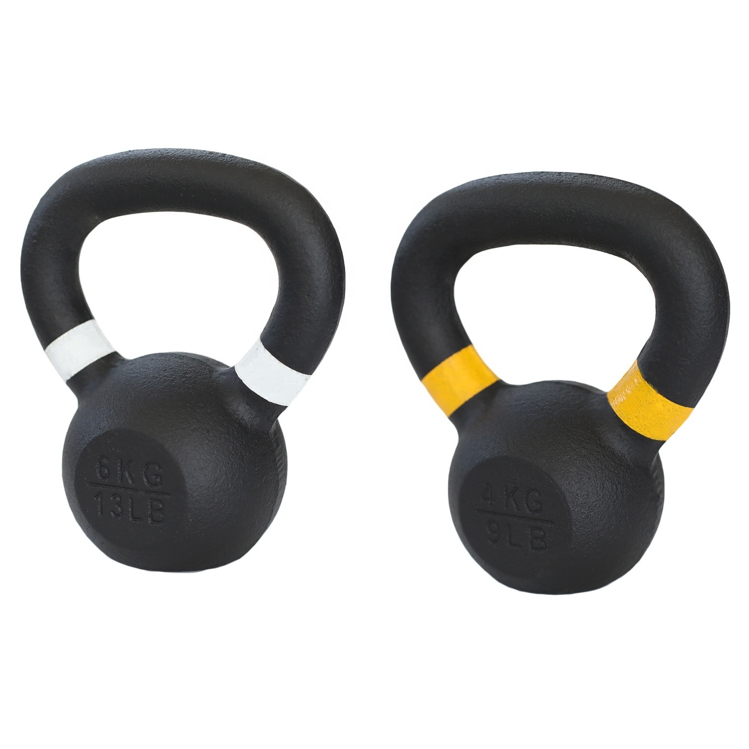 Cast iron kettlebells colorful kettle bell  weight lifting competitive kettle bell set