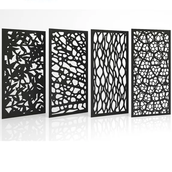 aluminium laser cut fence panel decorative metal sheet screen panel