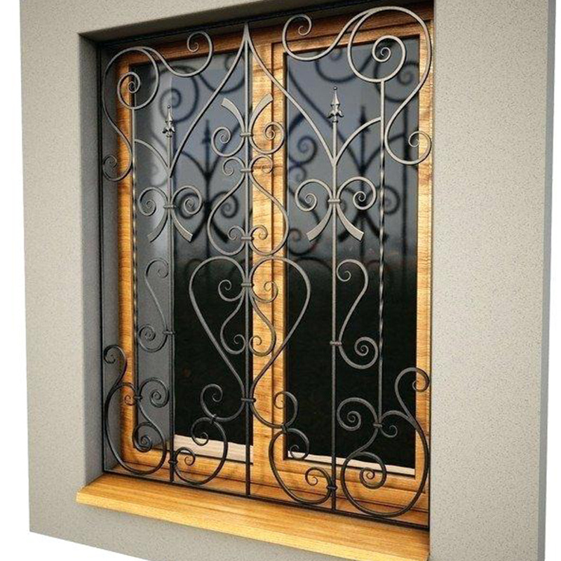 Anti-theft Wrought Iron Gate for Window Protection Guards Storm Windows Window Decoration Wrought Iron Q235 Steels Horizontal