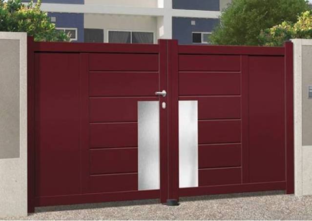 high quality security metal aluminum sliding gate design driveway sliding gates