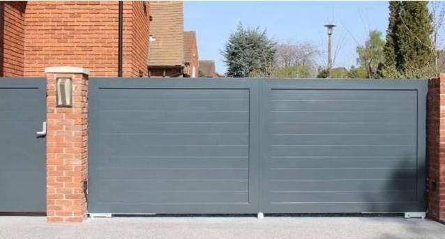 high quality security metal aluminum sliding gate design driveway sliding gates