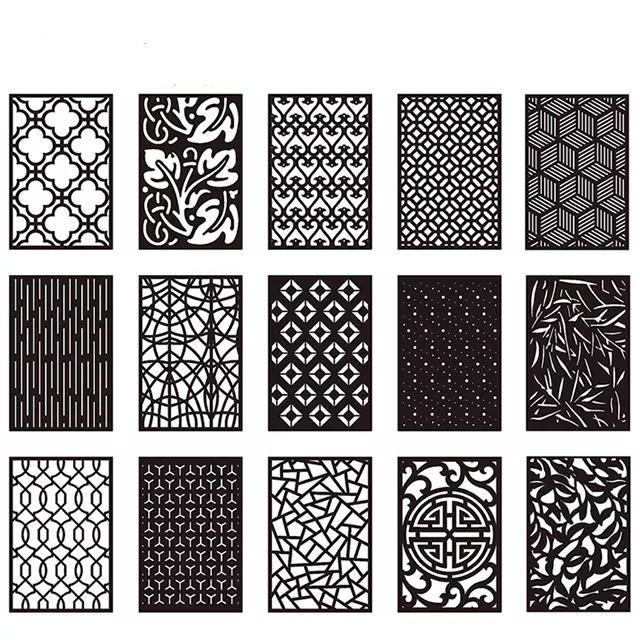 aluminium laser cut fence panel decorative metal sheet screen panel