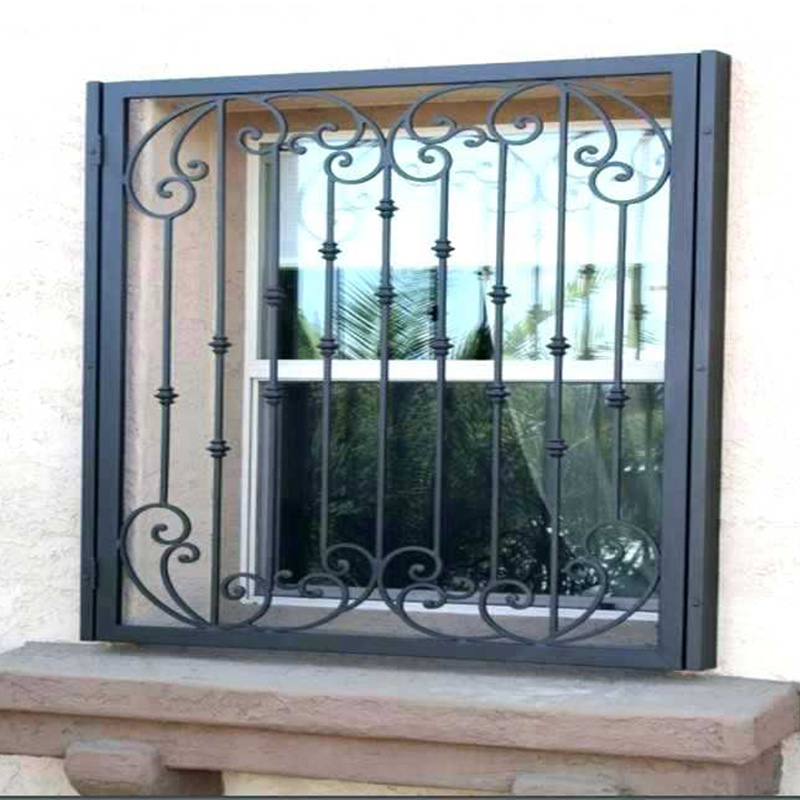 Anti-theft Wrought Iron Gate for Window Protection Guards Storm Windows Window Decoration Wrought Iron Q235 Steels Horizontal