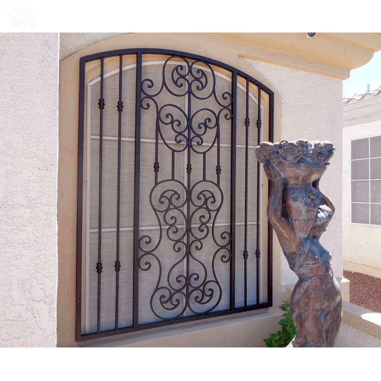 Anti-theft Wrought Iron Gate for Window Protection Guards Storm Windows Window Decoration Wrought Iron Q235 Steels Horizontal