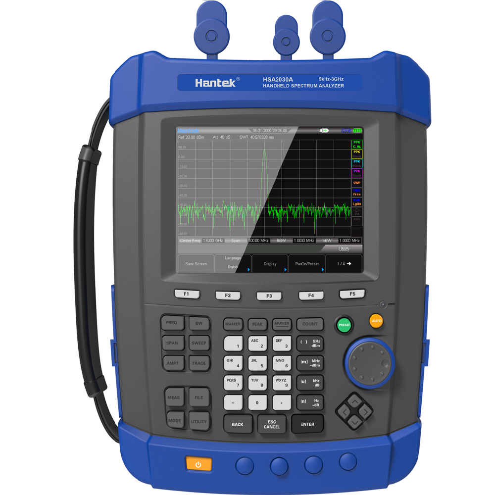 Hantek HSA2030B Handheld Multifunction Mini Digital Spectrum Analyzer 9KHz~3.2GHz AC Coupling 5M~3.2GHz TG Spectrum Analyzer