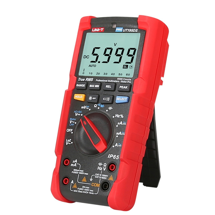 UNI-T UT195DS Industrial Professional True RMS AC DC Digital Multimeter Flashlight / Low Pass Filter Test / LoZ Measurement