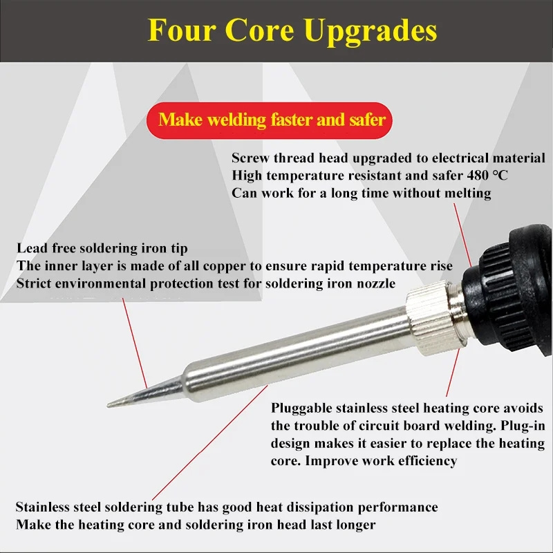 Soldering Station Hot Air Soldering Iron for Electronics Repair Welding Soldering Rework Station