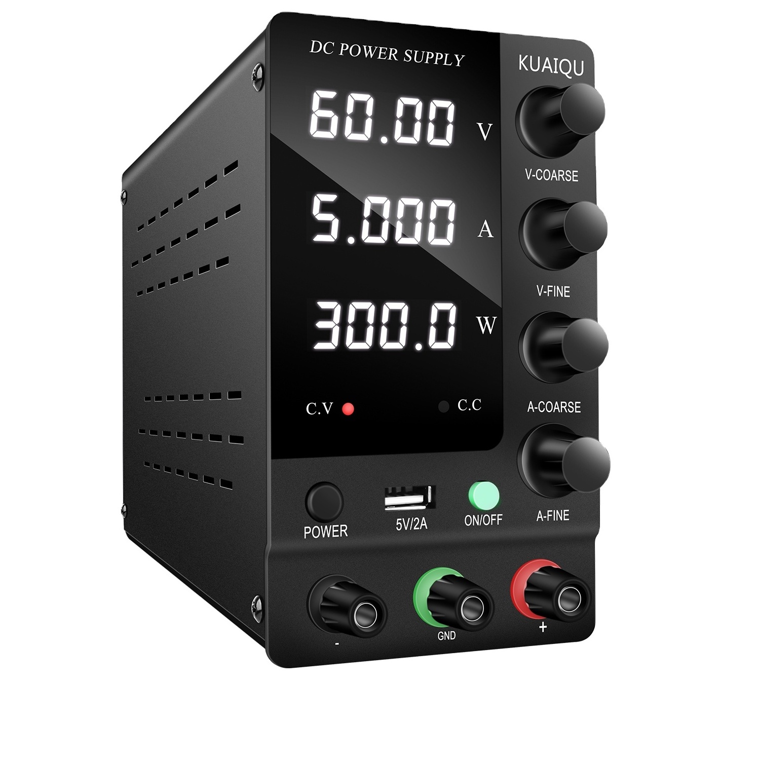 NICE-POWER SPS-C605 Black 60V 5A Desktop Large Display Voltage Regulated Power Supply Adjustable AC DC Switching Power Supply