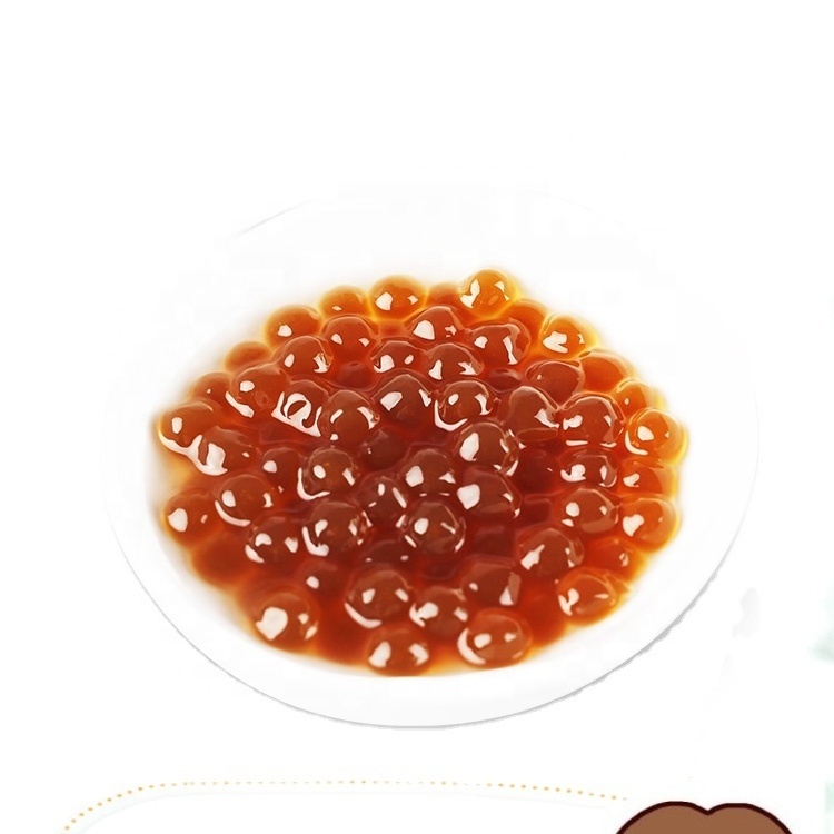 BODUO Golden Tapioca Pearl 1Kg*20bags/CTN Bag Packaging Best Golden boba tapioca pearls Taiwan Boba Pearl Tapioca ball Factory